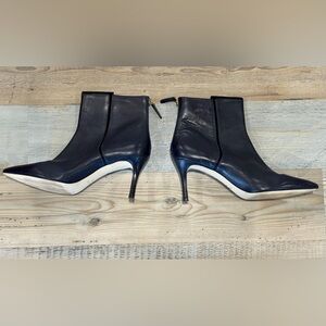 Nine West Navy Monsoon Ankle Boots sz 11